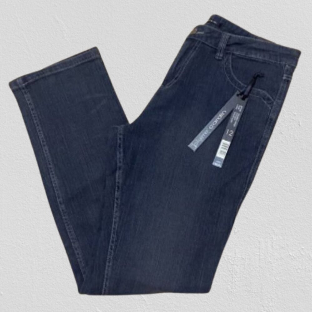 PIERRE CARDIN Modern Edge Vintage Black Jeans Women's Size 12